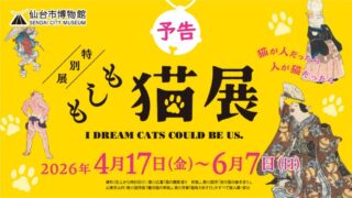 【青葉区】仙台市博物館で特別展『もしも猫展』を開催！4月17日-6月7日に。