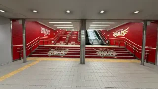 【仙台駅西口】仙台駅東西地下自由通路の一部が、楽天イーグルスカラーに！