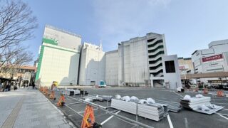 EDEN跡地の囲いがなくなっていました。