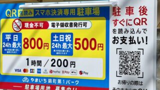 錦町に土日24時間500円のコインパーキングがオープンしてました。