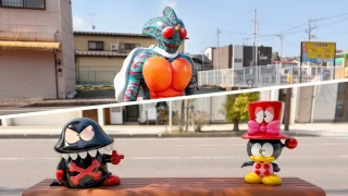 石巻マンガロードに新たに2基のモニュメントが設置されたみたい。