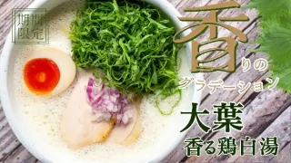 【鶏白湯ラーメン 白鶏舎】期間限定メニュー『大葉香る鶏白湯』が5月7日より新登場！