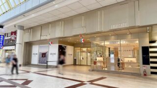 藤崎のアーケード路面側に明日オープンするポップアップストアがあるみたい。