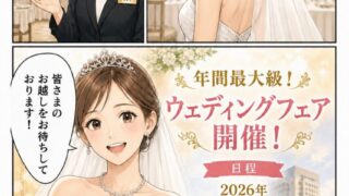 【マンガでわかる!】仙台駅直結でアクセス抜群︕ホテルメトロポリタン仙台のウェディング フェアをご紹介♪