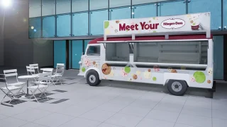 「ハーゲンダッツ」のキッチンカーが今週末やってくるみたい。