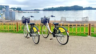 県内で新たなシェアサイクルサービスの実証実験が始まったみたい。